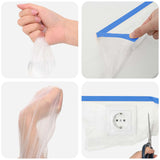 vidaXL Maskerfolie met zelfklevende tape 6 pcs Doorzichtig en Blauw