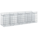vidaXL Gabion verhoogd bed 2 pcs Zilver 300 x 50 x 60 cm
