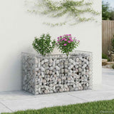 vidaXL Gabion verhoogd bed 2 pcs Zilver 300 x 50 x 60 cm