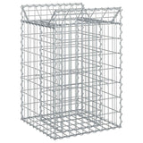 vidaXL Gabion verhoogd bed 2 pcs Zilver 300 x 50 x 60 cm