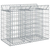 vidaXL Gabion verhoogd bed 2 pcs Zilver 300 x 50 x 60 cm