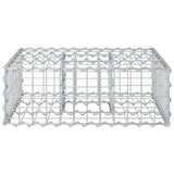 vidaXL Gabion verhoogd bed Zilver