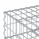 vidaXL Gabion verhoogd bed Zilver