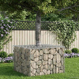 vidaXL Gabion verhoogd bed Zilver