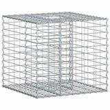 vidaXL Gabion verhoogd bed 2 pcs Zilver 260 x 60 x 55 cm
