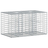vidaXL Gabion verhoogd bed 2 pcs Zilver 260 x 60 x 55 cm