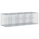 vidaXL Gabion verhoogd bed 2 pcs Zilver 260 x 60 x 55 cm