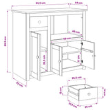 VidaXL Magnetron Dressoir PANAMA Honingwas 99,5 x 44 x 86,5 cm