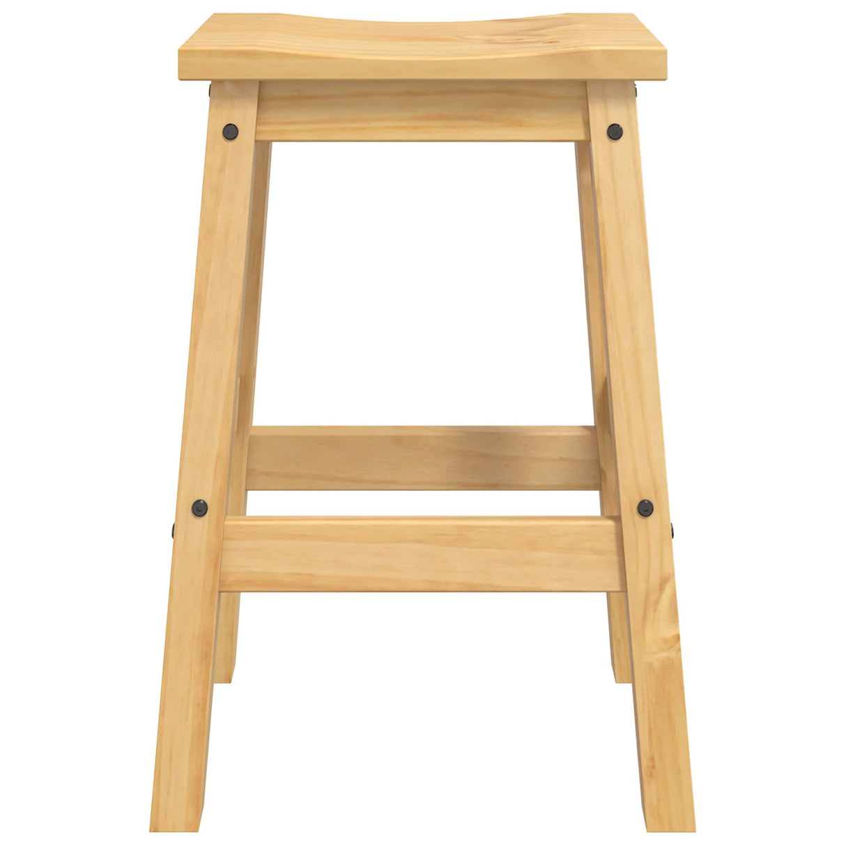 VidaXL Barkruk 2 pcs Honingwas 44 x 30 x 63 cm Massief grenen