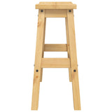 VidaXL Barkruk 2 pcs Honingwas 44 x 30 x 63 cm Massief grenen