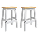 VidaXL Barkruk 2 pcs Honingwas 44 x 30 x 63 cm Massief grenen
