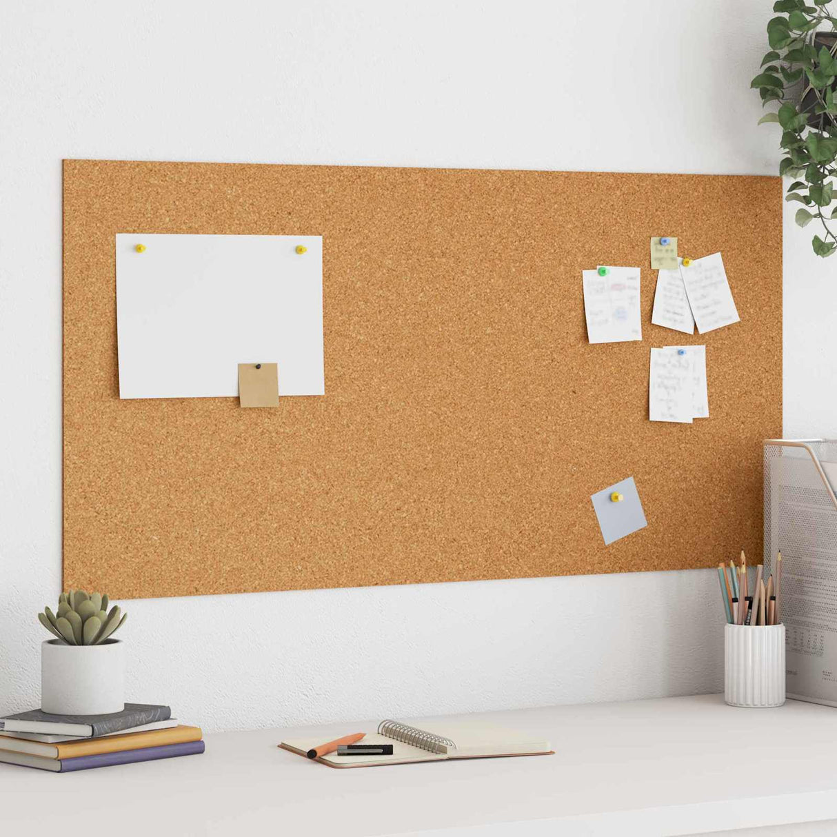 vidaXL Cork Sheet 6 pcs Brown 100 x 50 cm Cork