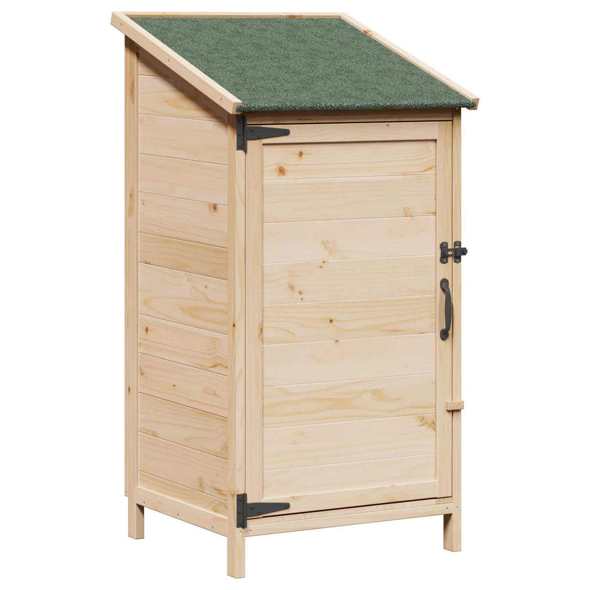vidaXL Tuin Shed met dak Naturel 59 x 56 x 113,5 cm Massief Vurenhout