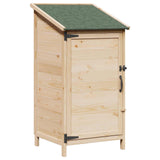 vidaXL Tuin Shed met dak Naturel 59 x 56 x 113,5 cm Massief Vurenhout