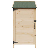 vidaXL Tuin Shed met dak Naturel 59 x 56 x 113,5 cm Massief Vurenhout