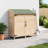 vidaXL Tuin Shed met dak Naturel 59 x 56 x 113,5 cm Massief Vurenhout