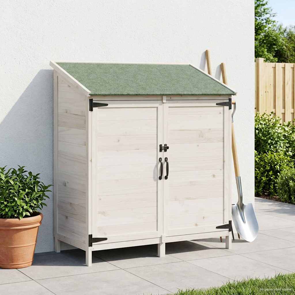 vidaXL Tuin Shed met dak Naturel 59 x 56 x 113,5 cm Massief Vurenhout
