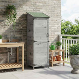 vidaXL Tuin Shed met dak Naturel 59 x 56 x 113,5 cm Massief Vurenhout