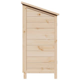 vidaXL Tuin Shed met dak Naturel 59 x 56 x 113,5 cm Massief Vurenhout