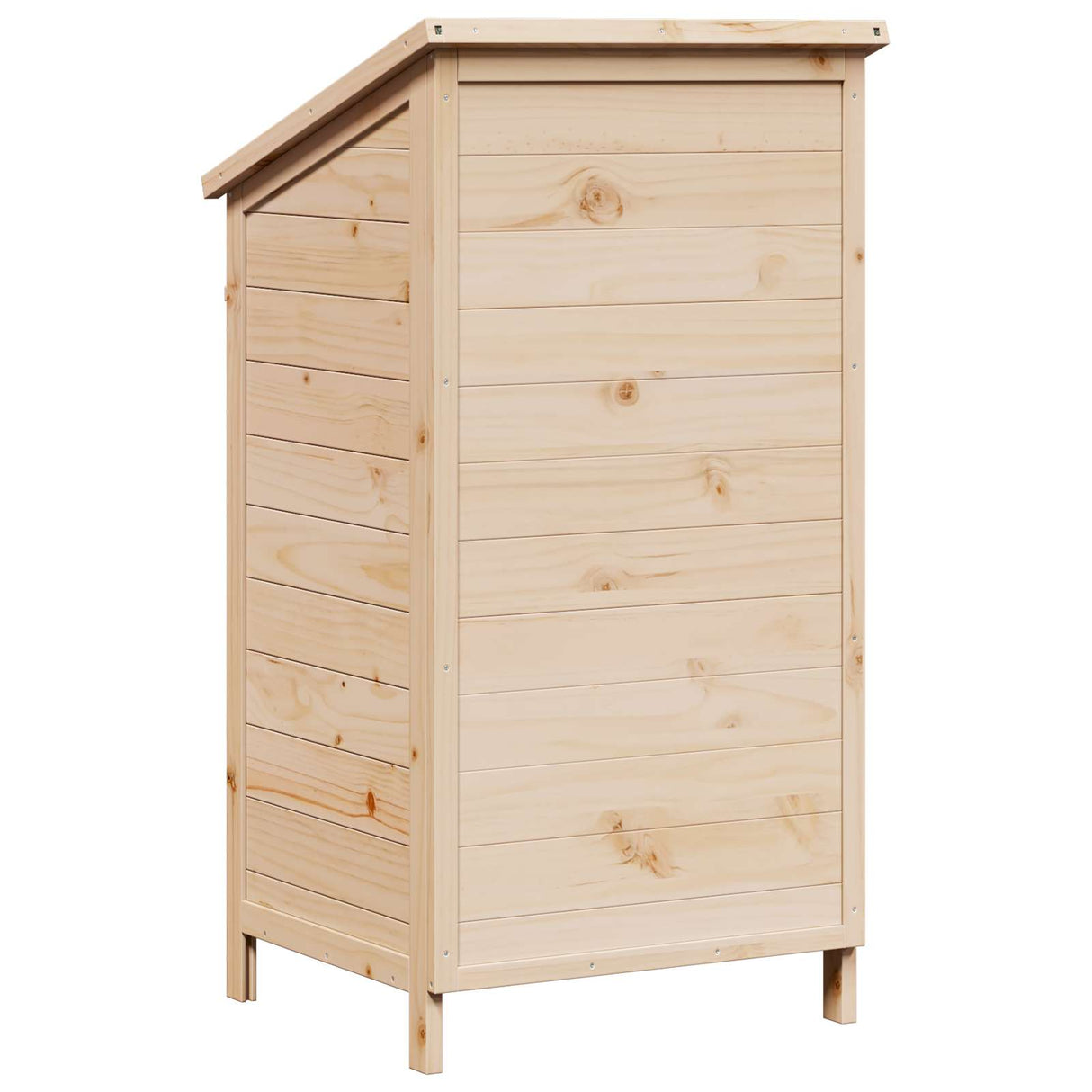 vidaXL Tuin Shed met dak Naturel 59 x 56 x 113,5 cm Massief Vurenhout