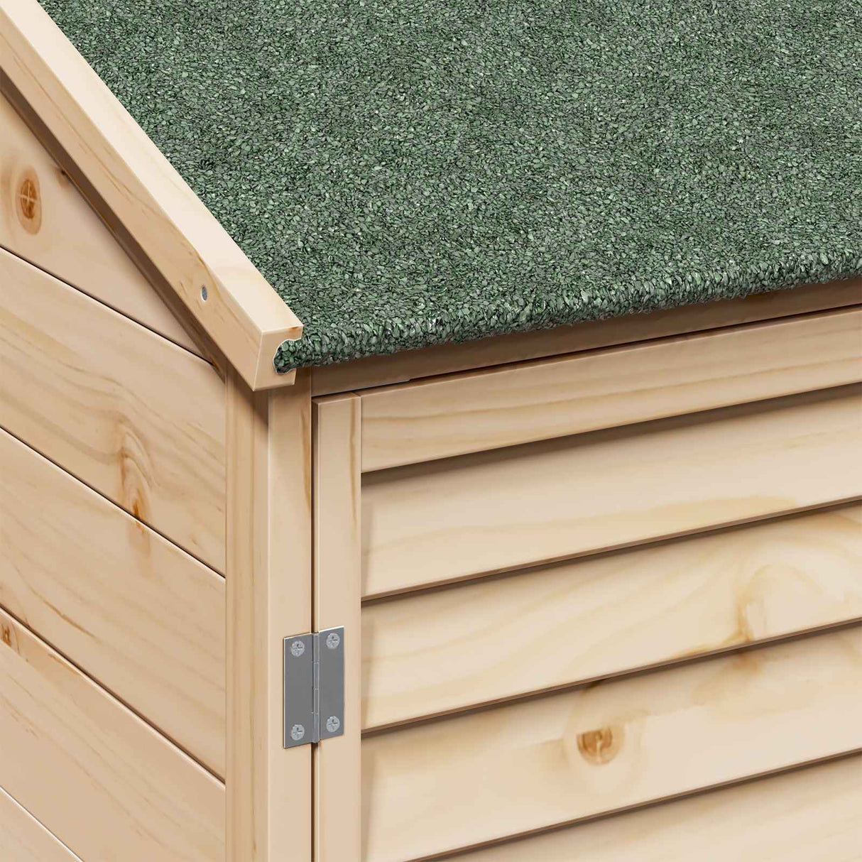 vidaXL Tuin Shed met dak Naturel 59 x 56 x 113,5 cm Massief Vurenhout