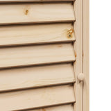 vidaXL Tuin Shed met dak Naturel 59 x 56 x 113,5 cm Massief Vurenhout