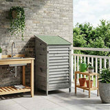 vidaXL Tuin Shed met dak Naturel 59 x 56 x 113,5 cm Massief Vurenhout