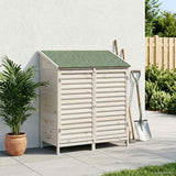vidaXL Tuin Shed met dak Naturel 59 x 56 x 113,5 cm Massief Vurenhout
