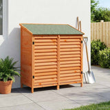 vidaXL Tuin Shed met dak Naturel 59 x 56 x 113,5 cm Massief Vurenhout