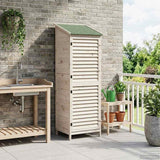vidaXL Tuin Shed met dak Naturel 59 x 56 x 113,5 cm Massief Vurenhout
