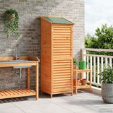 vidaXL Tuin Shed met dak Naturel 59 x 56 x 113,5 cm Massief Vurenhout