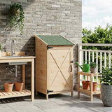 vidaXL Tuin Shed Naturel 59,5 x 56 x 113,5 cm Massief Vurenhout
