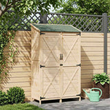 vidaXL Tuin Shed Naturel 59,5 x 56 x 113,5 cm Massief Vurenhout