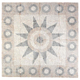 vidaXL Mosaic Tegels Bloem Patroon Meerkleurig 120 x 120 cm Marmer