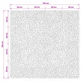 vidaXL Mosaic Tegels Bloem Patroon Meerkleurig 120 x 120 cm Marmer