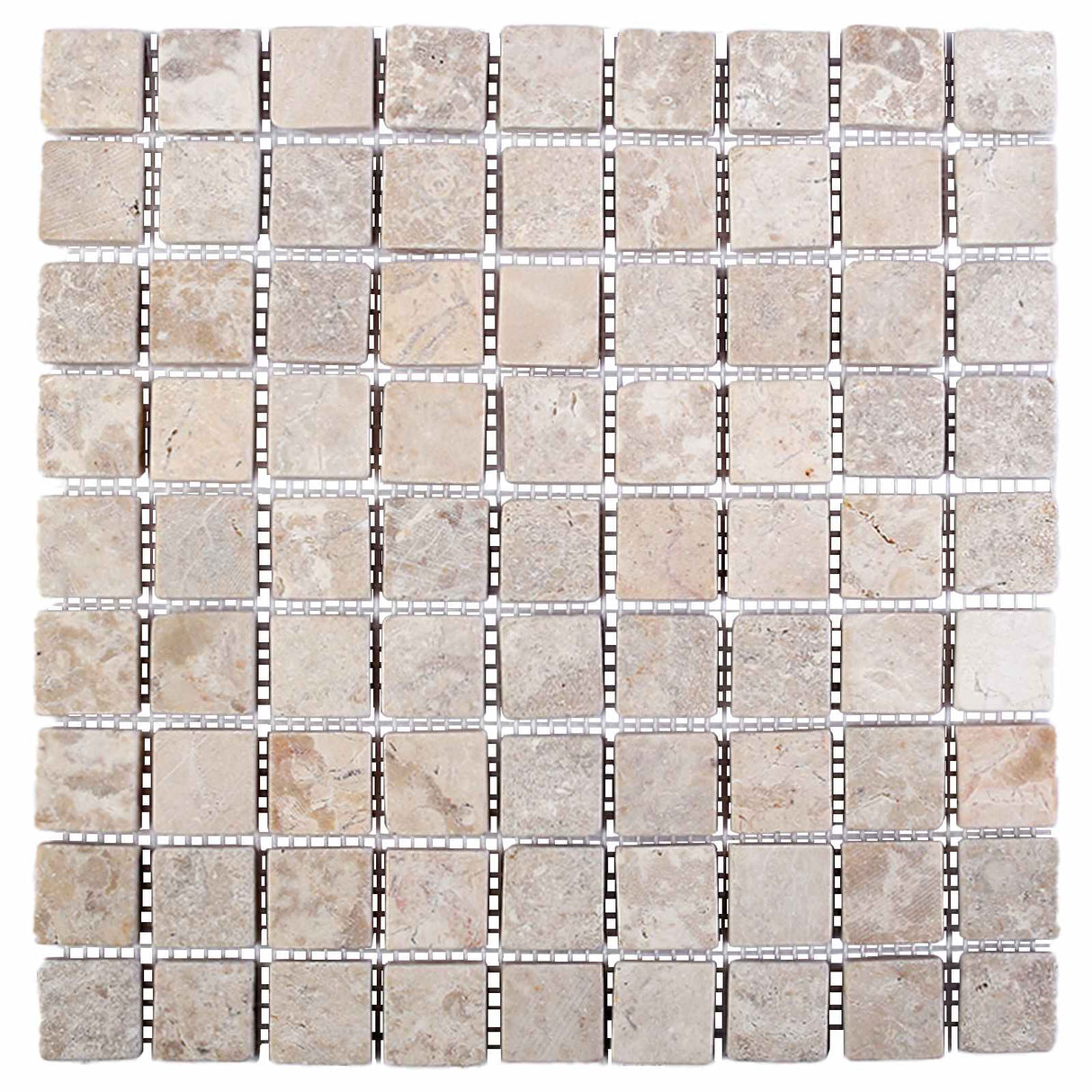 vidaXL Mosaic Tiles Cream 30 x 30 cm Marble