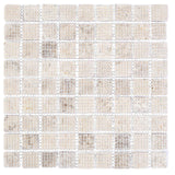 vidaXL Mosaic Tiles Cream 30 x 30 cm Marble