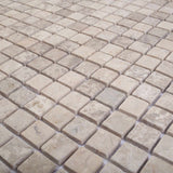 vidaXL Mosaic Tiles Cream 30 x 30 cm Marble