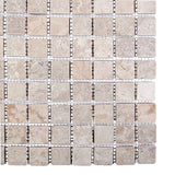 vidaXL Mosaic Tiles Cream 30 x 30 cm Marble