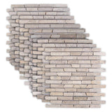 vidaXL Mozaïektegels Crèmekleurig 30 x 30 cm Marmer