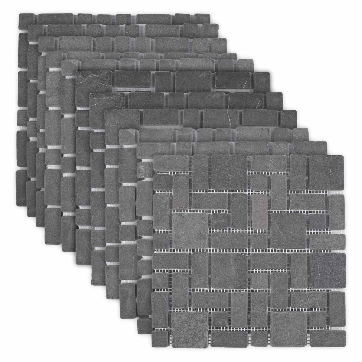 vidaXL Mozaïektegels Crèmekleurig 30 x 30 cm Marmer