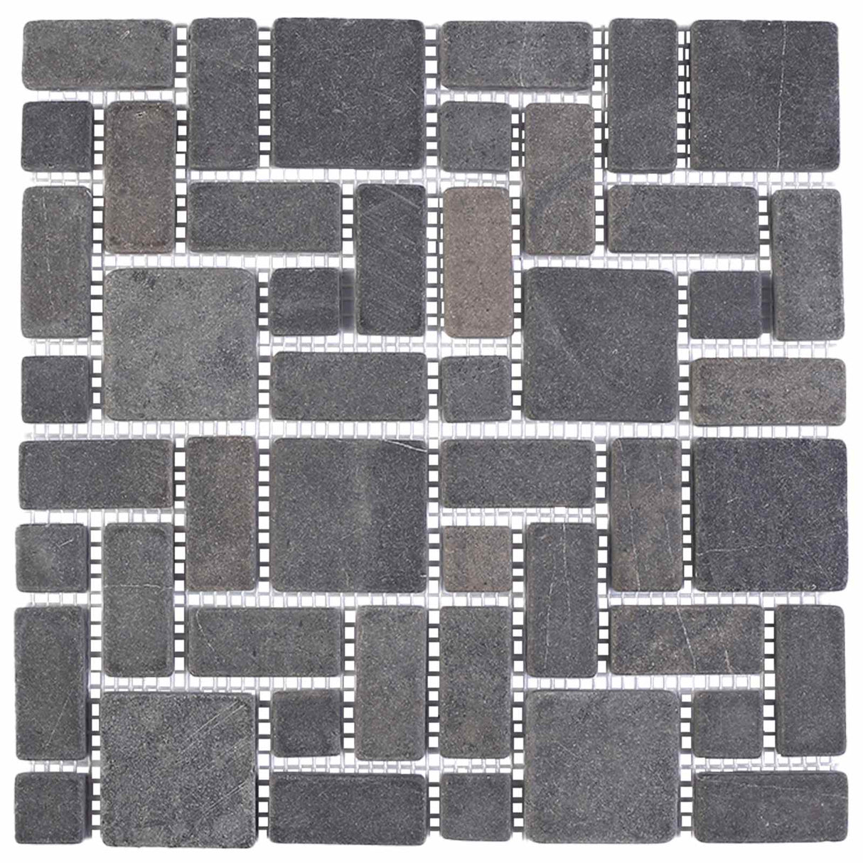 vidaXL Mozaïektegels Crèmekleurig 30 x 30 cm Marmer