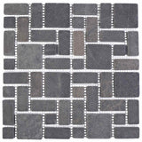 vidaXL Mozaïektegels Crèmekleurig 30 x 30 cm Marmer