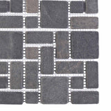 vidaXL Mozaïektegels Crèmekleurig 30 x 30 cm Marmer