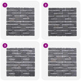 vidaXL Mozaïektegels Crèmekleurig 30 x 30 cm Marmer