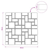 vidaXL Mozaïektegels Crèmekleurig 30 x 30 cm Marmer