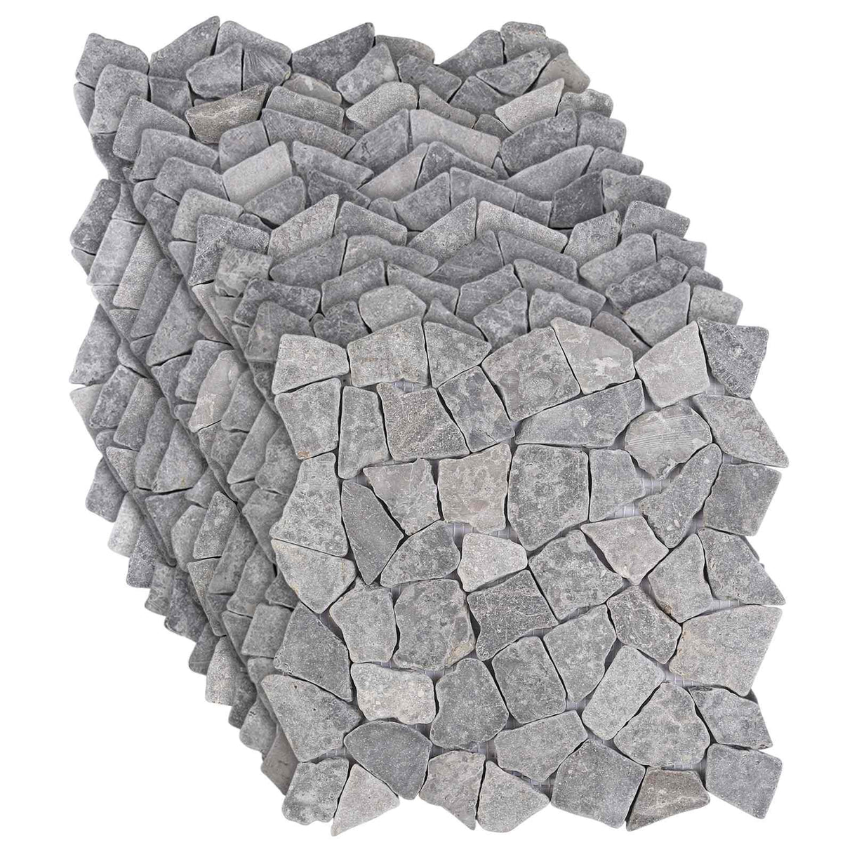 vidaXL Mozaïektegels Lichtgrijs 30 x 30 cm Marmer