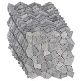 vidaXL Mozaïektegels Lichtgrijs 30 x 30 cm Marmer