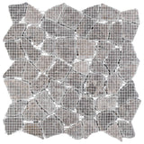 vidaXL Mozaïektegels Lichtgrijs 30 x 30 cm Marmer