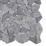 vidaXL Mozaïektegels Lichtgrijs 30 x 30 cm Marmer